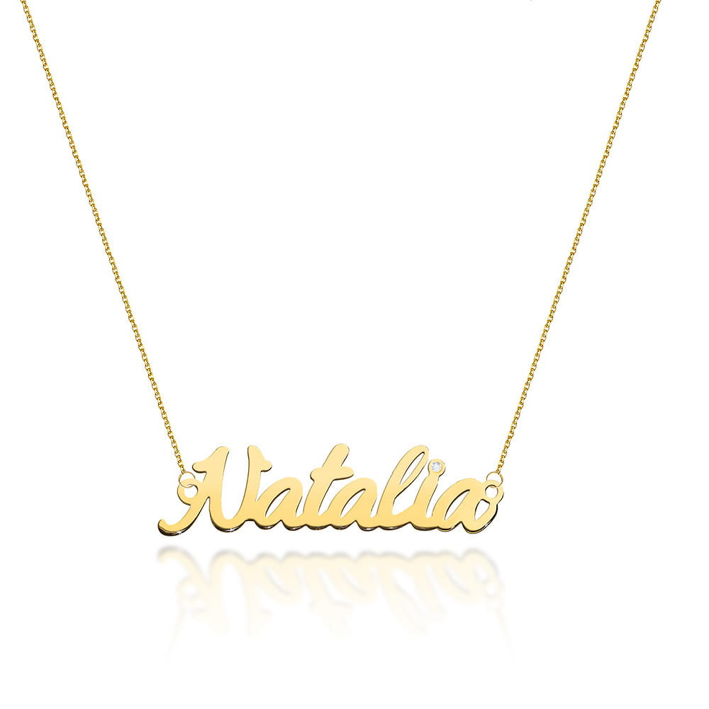 C067-Z-585-Natalia_1 Naszyjnik złoty z diamentem - Natalia - obrazek 1