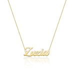 Naszyjnik złoty z diamentem - Zuzia