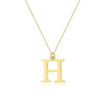 Naszyjnik złoty z diamentem - H