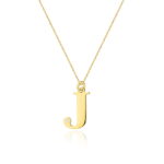 Naszyjnik złoty z diamentem - J