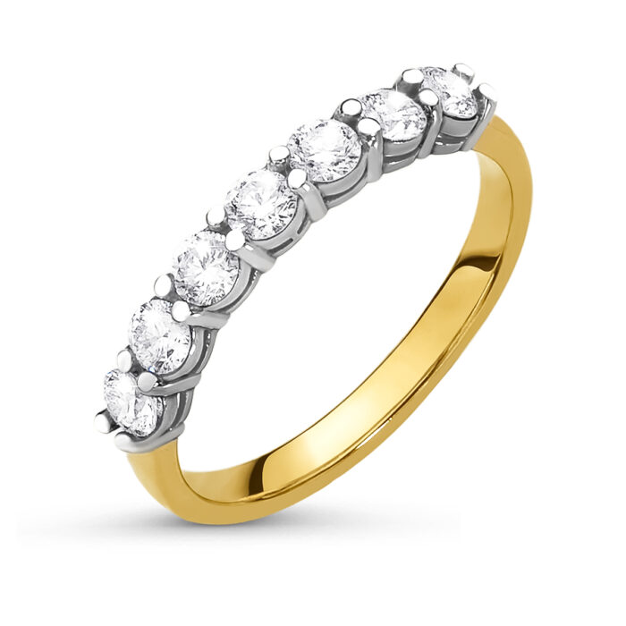 Pierścionek zaręczynowy z diamentem laboratoryjnym - złoto pr. 585, 0,70 ct