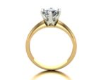 Pierścionek złoty z diamentem laboratoryjnym - obrazek 2
