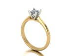 Pierścionek złoty z diamentem laboratoryjnym - obrazek 2