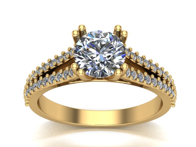 IMG-20241126-WA0003 Pierścionek złoty z diamentami laboratoryjnymi - obrazek 1