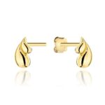 Kolczyki złote krople podwójne