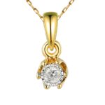 Zawieszka złota z diamentem