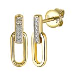 Kolczyki złote z diamentami