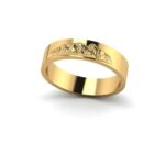 Obrączki złote WD2 z motywem gór