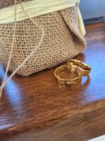 Obrączki złote SL54 płaskie - obrazek 3