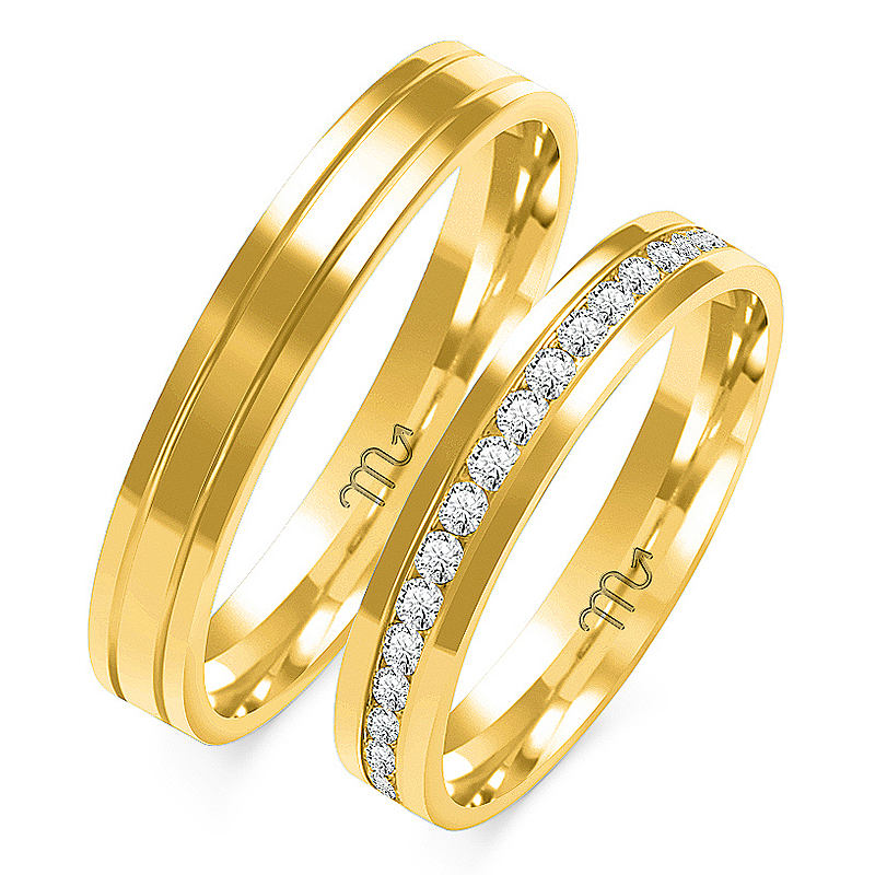 O-279_Z Obrączki złote ZS-O-279 płaskie - obrazek 1