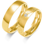 Obrączki złote ZS-O-401 półokrągłe