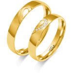 Obrączki złote ZS-O-415 półokrągłe