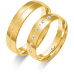 Obrączki złote ZS-O-442 półokrągłe