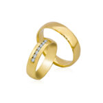 Obrączki złote SL10 półokrągłe