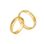 Obrączki złote SL13 półokrągłe