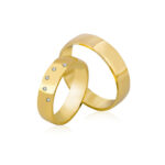 Obrączki złote SL06 półokrągłe