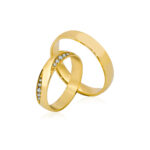 Obrączki złote SL07 półokrągłe