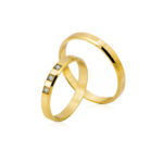 Obrączki złote SL09 płaskie