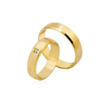 Obrączki złote SL14 półokrągłe