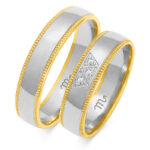 Obrączki złote ZS-OE-101 półokrągłe