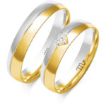 Obrączki złote ZS-OE-371 półokrągłe