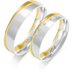 Obrączki złote ZS-OE-398 półokrągłe