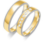 Obrączki złote ZS-OE-413 półokrągłe