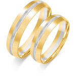 Obrączki złote ZS-OE-436 półokrągłe