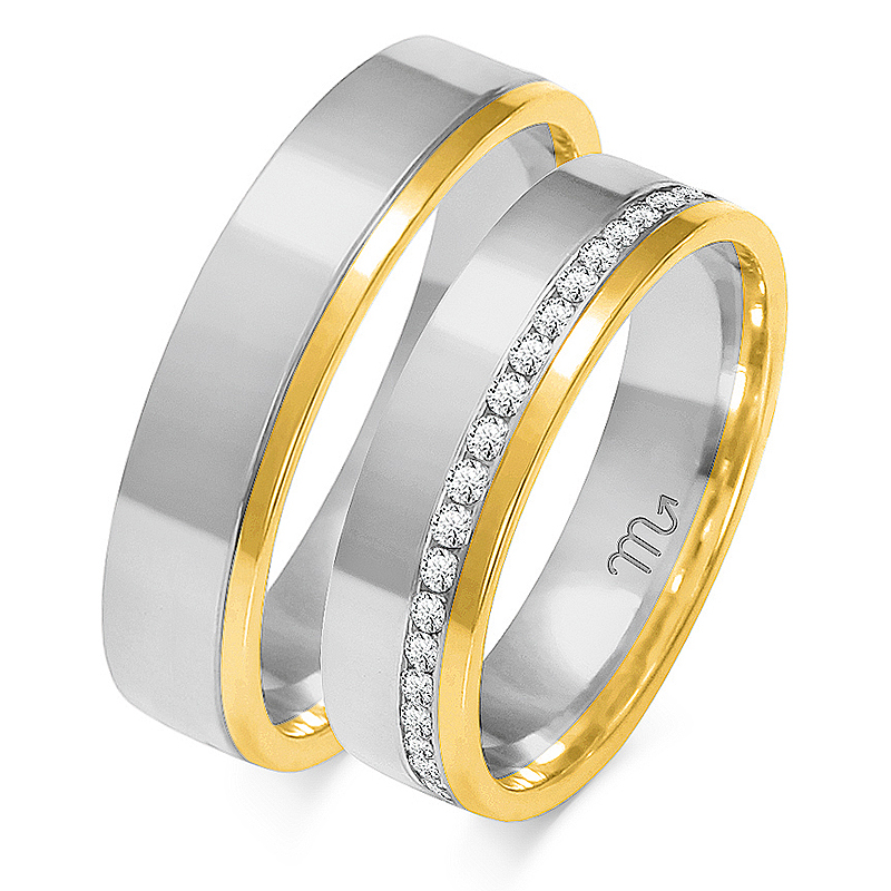 OE-65_BZ Obrączki złote ZS-OE-65 płaskie - obrazek 1