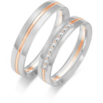 Obrączki złote ZS-OP-10 półokrągłe