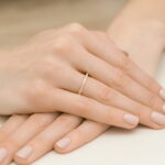 Pierścionek złoty z diamentami BD-W306 - obrazek 4