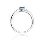 Pierścionek złoty z topazem i diamentami BD-W65B - obrazek 3