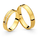 Obrączki złote SL55 płaskie