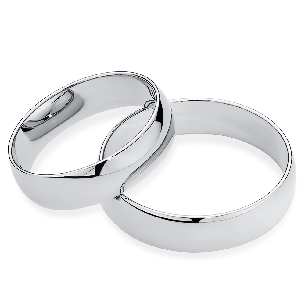 SDIM1596-W Obrączka srebrna półokrągła J01 - obrazek 1