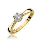 Pierścionek złoty z diamentem BD-W0429