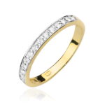 Pierścionek złoty z diamentami BD-W0446