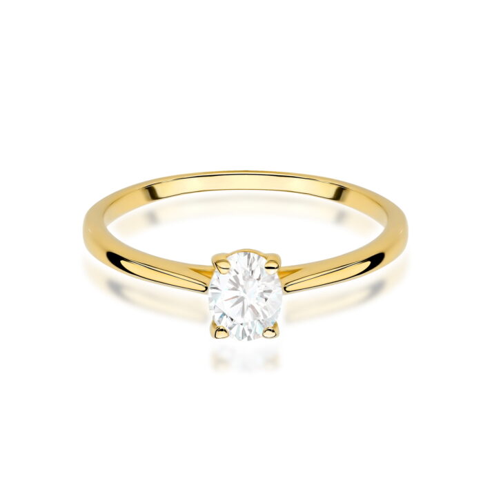 Pierścionek złoty z diamentem BD-W0581 - obrazek 4