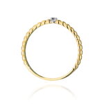 Pierścionek złoty z czarnymi diamentami BD-W0601 - obrazek 3