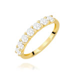 Pierścionek złoty ring z diamentami laboratoryjnymi BD-W0718