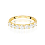Pierścionek złoty ring z diamentami laboratoryjnymi BD-W0718 - obrazek 2