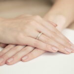 Pierścionek złoty z diamentami BD-W410 - obrazek 2