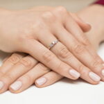 Pierścionek złoty z diamentami BD-W414 - obrazek 4