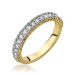 Pierścionek złoty z diamentami BD-W507