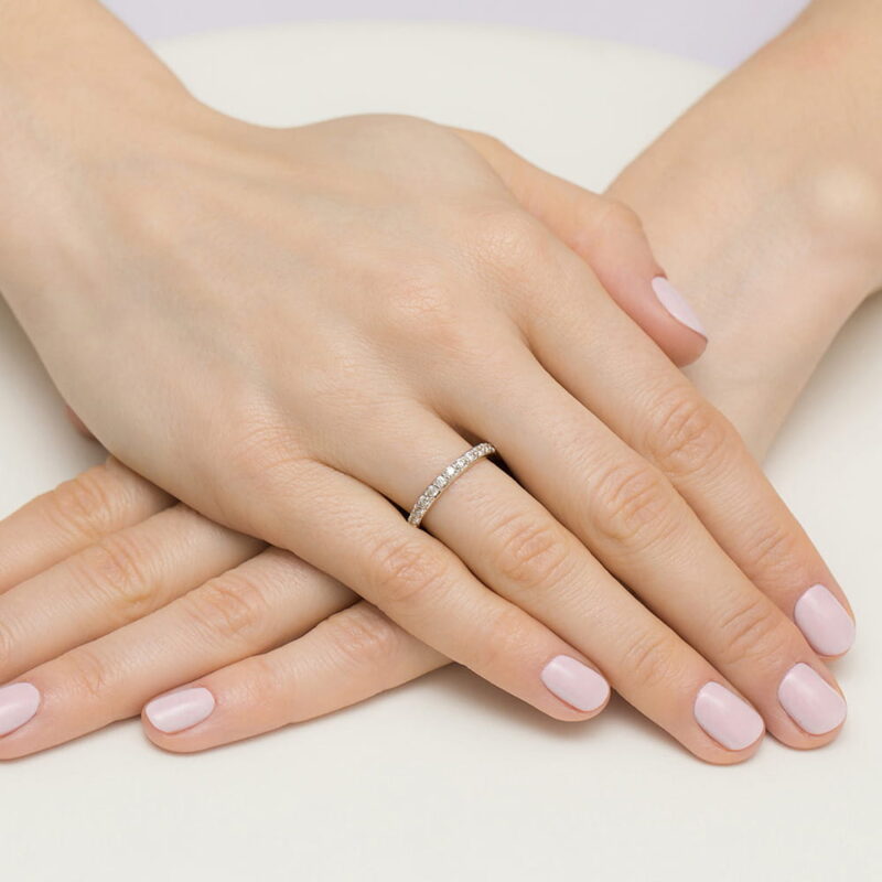 Pierścionek zaręczynowy z diamentem naturalnym - żółte złoto pr. 585, 0,34 ct - zdjęcie 2