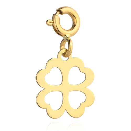 Zawieszkacharms-koniczynka Zawieszka złota charms koniczynka - obrazek 1