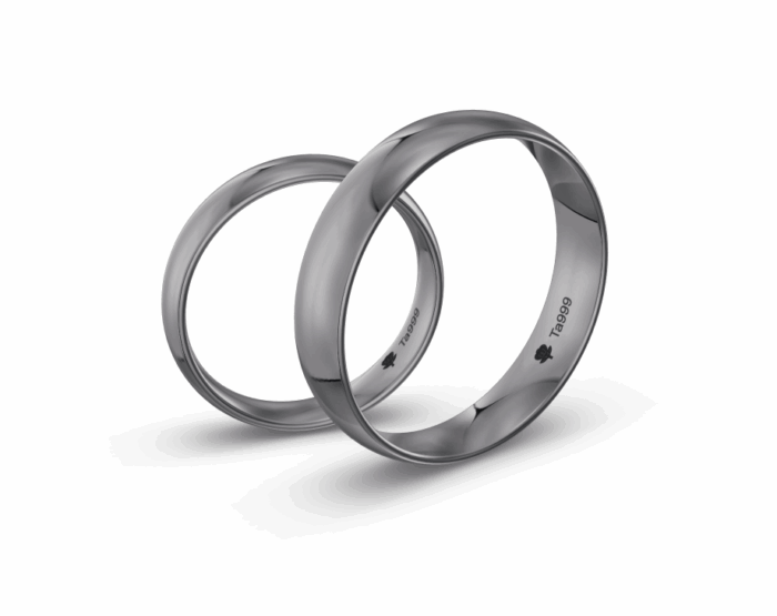 Obrączki z tantalu półokrągłe TA-D6 - obrazek 3