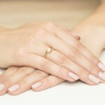 Pierścionek złoty z diamentem BD-W163 - obrazek 4