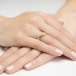 Pierścionek złoty z diamentem BD-W360/0,08 - obrazek 4