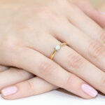 A Pierścionek złoty z diamentem BD-W242 - obrazek 4