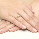 Pierścionek złoty z diamentami BD-W16 - obrazek 4